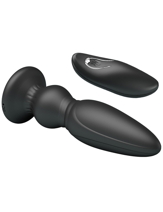 Вибропробка с пультом Mr.Play, 12 режимов, USB, силикон, чёрная, 33x125 мм