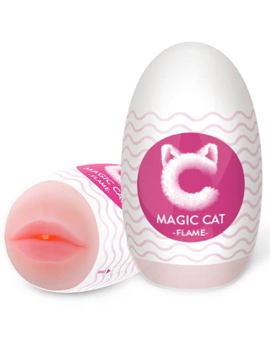 Мастурбатор-яйцо Magic Cat Flame, розовый, 62x106 мм