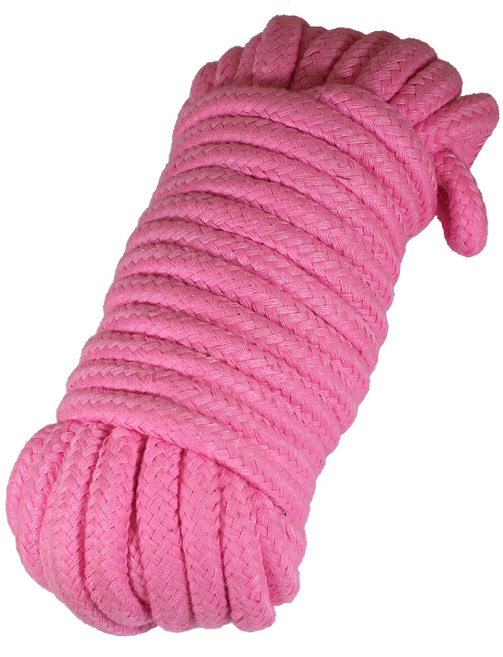 Верёвка для бондажа и декоративной вязки, розовая, 10 м