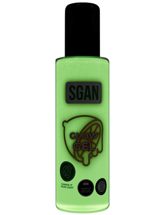 Интимный гель на водной основе SGAN GLOW GEL с эффектом свечения, 110 мл