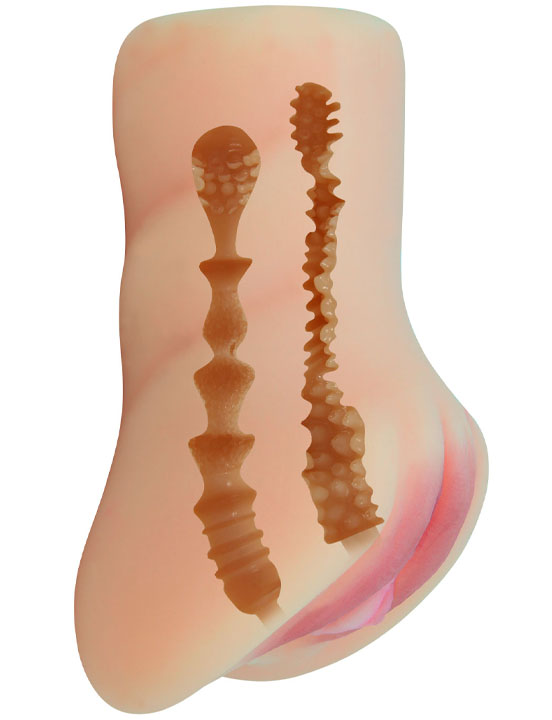 Мастурбатор Caroline ручной из серии Crazy Bull, двойной, 95x160 мм