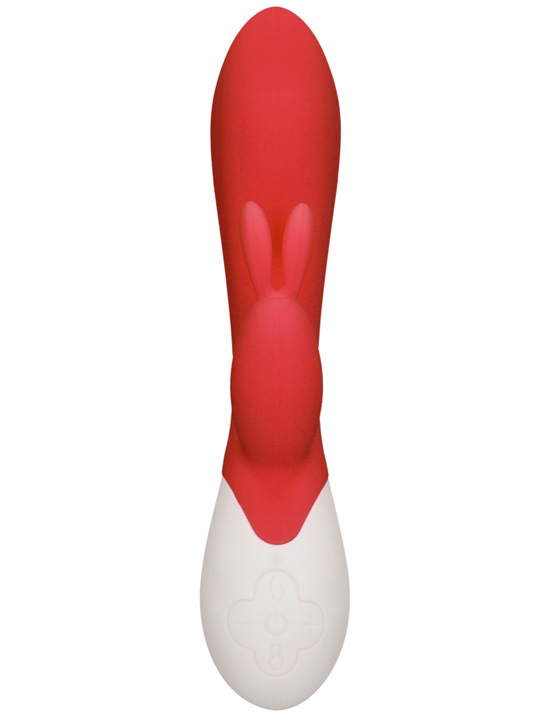 Вибратор-кролик Flame с функцией нагрева, USB, 38x200 мм