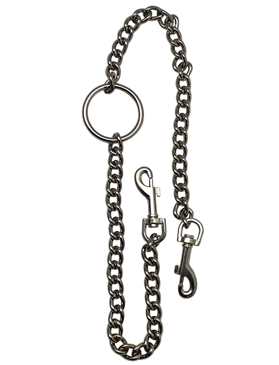 Цепь с центральным кольцом и карабинами по обе стороны, длина цепи 290 мм