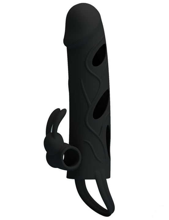 Насадка с вибрацией и дополнительной стимуляцией, 140 мм