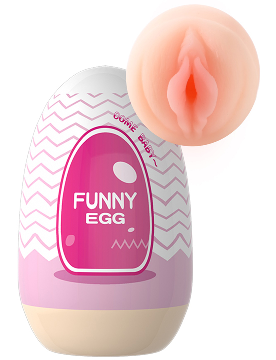 Мастурбатор-яйцо Eroticon Fanny Egg (вагина), розовый, 40x90 мм																		