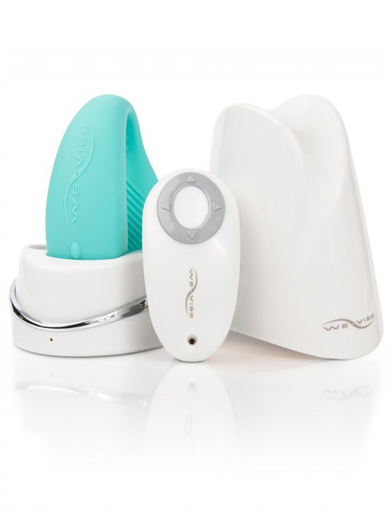 Электровибромассажёр We-Vibe Sync Aqua, с дистанционным управлением, бирюзовый