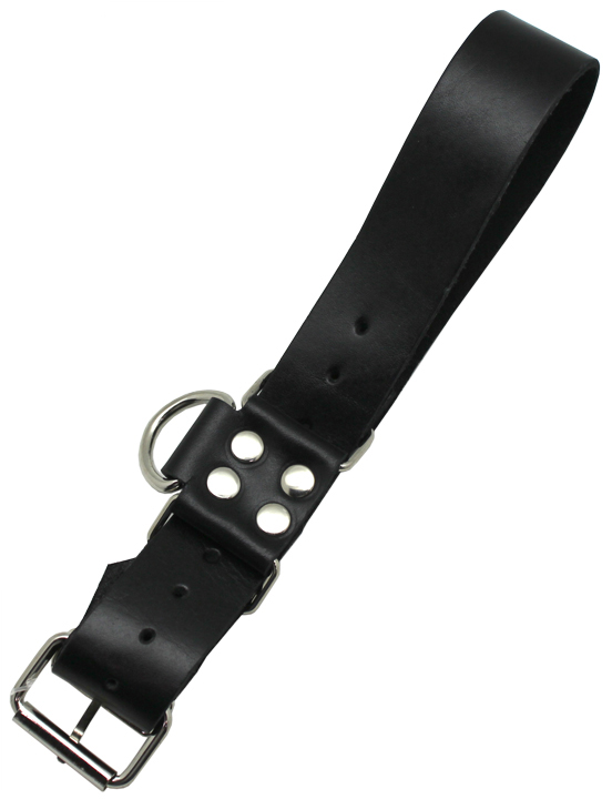 Наручи ременные с полукольцом, чёрные, размер универсальный