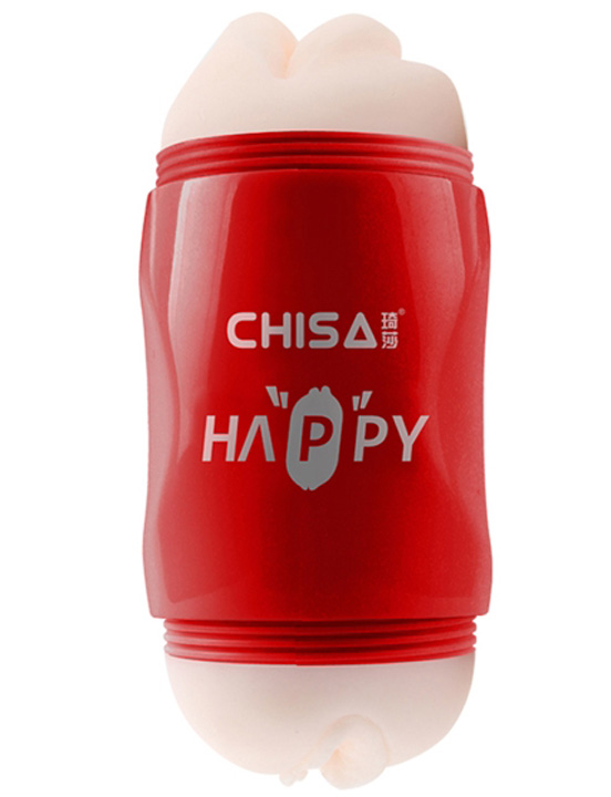 Мастурбатор двусторонний Happy Cup Pussy, телесный, 75x190 мм
