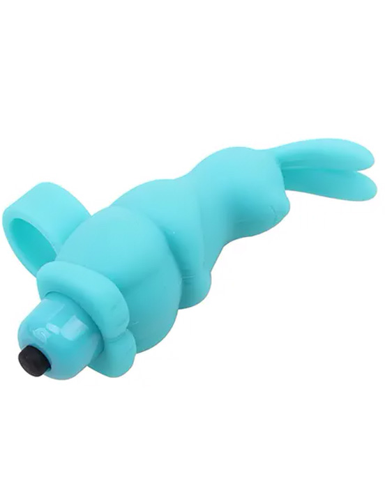 Насадка на палец в виде зайчика с вибрацией, 32x100 мм