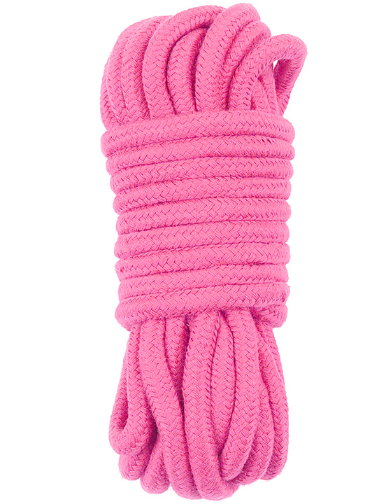 Верёвка Fetish Bondage Rope для бондажа и декоративной вязки, розовый, 10 м