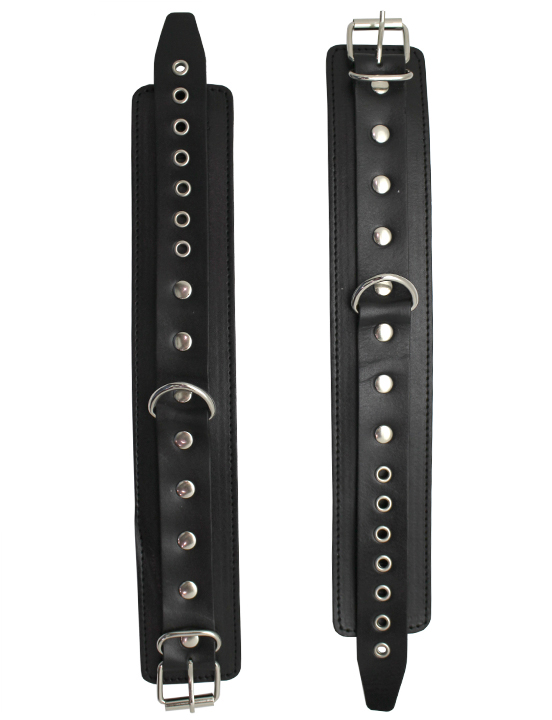 Поножи узкие, без подкладки, чёрные, размер универсальный