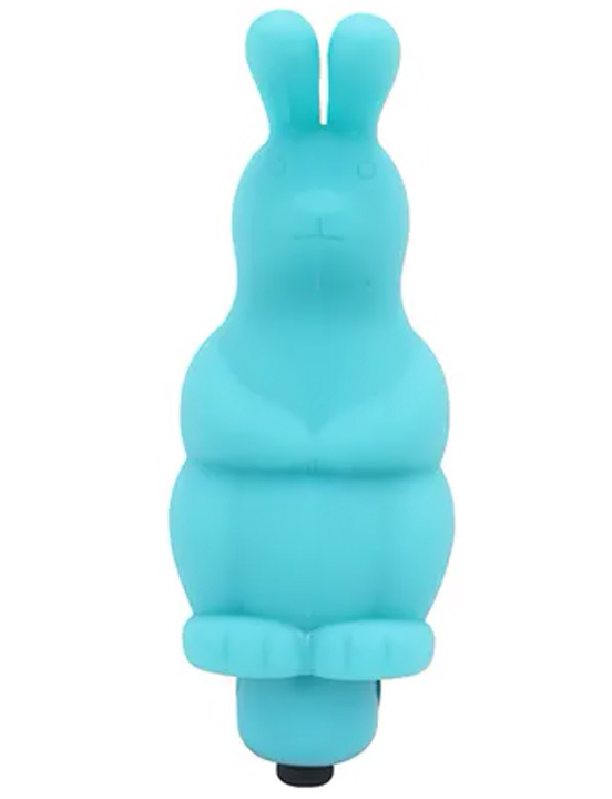 Насадка на палец в виде зайчика с вибрацией, 32x100 мм