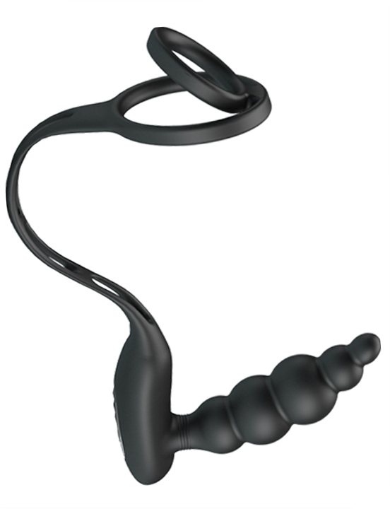 Вибропробка с кольцом, 12 видов вибрации, память, D-кольца 25 и 39 мм