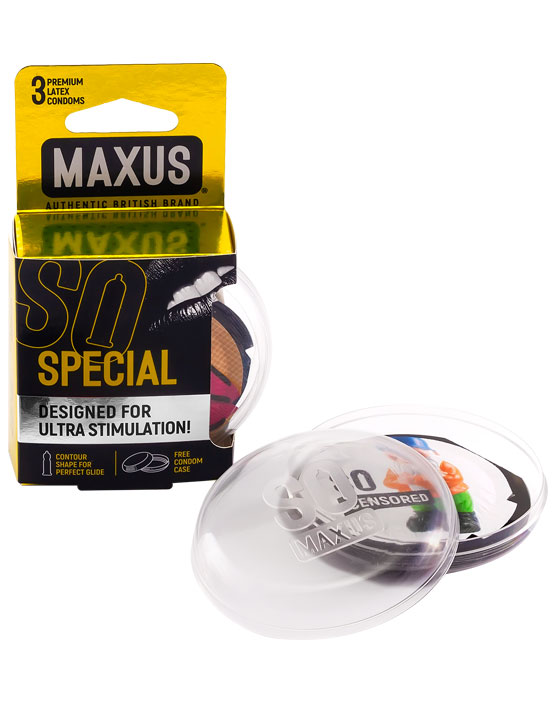 Презервативы MAXUS AIR Special, точечно-ребристые, 3 шт., п/к