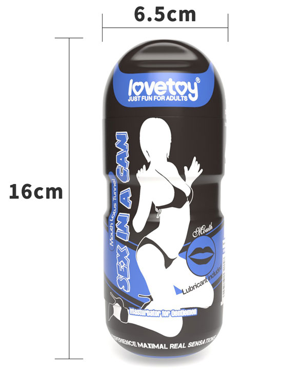 Мастурбатор Sex In A Can Mouth Lotus Tunnel, 65х160 мм