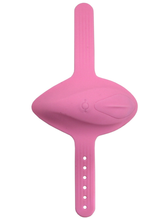 Миниатюрный вибратор в трусики с приложением, нежно-розовый