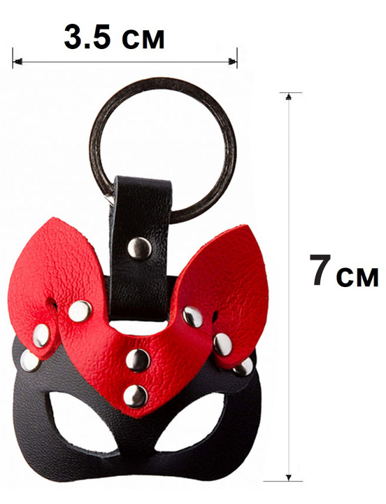 Сувенир-брелок «Кошка», чёрно-красный
