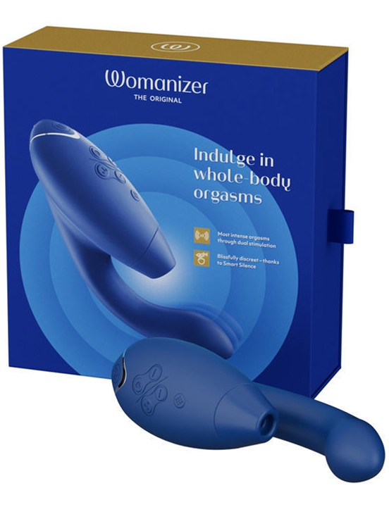 Стимулятор клитора и точки G Womanizer Duo 2, синий