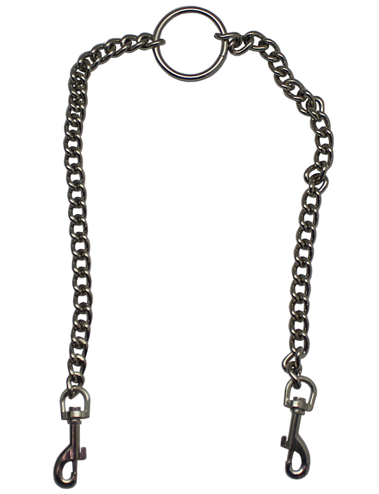Цепь с центральным кольцом и карабинами по обе стороны, длина цепи 290 мм