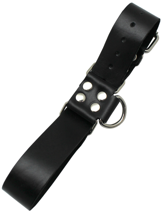 Наручи ременные с полукольцом, чёрные, размер универсальный