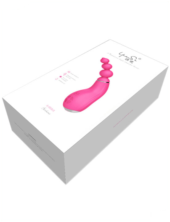 Вибратор BARBARA анальный с вращением Barbara (цепочка шариков)