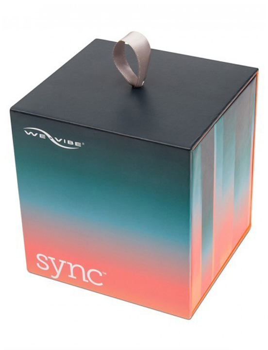 Электровибромассажёр We-Vibe Sync Aqua, с дистанционным управлением, бирюзовый