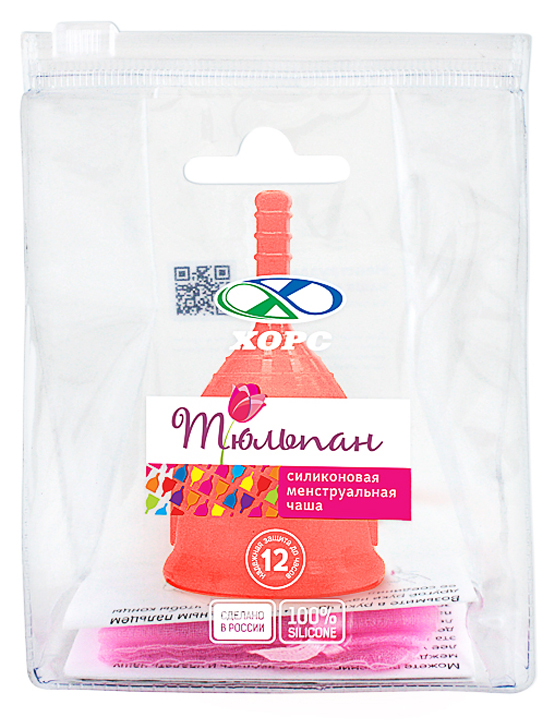 Менструальная чаша красная, S, 35 мл