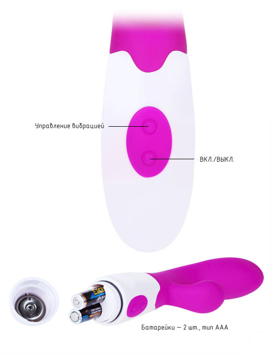 Вибратор Alvis, 30 видов вибрации, силикон, розовый, 33x200 мм