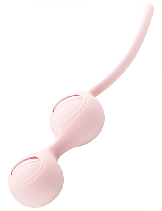 Вагинальные шарики Kegel Tighten UP I со смещённым центром, светло-розовые