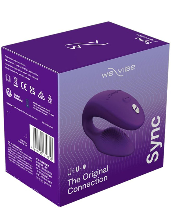 Вибромассажёр для пар We-Vibe Sync 2, фиолетовый