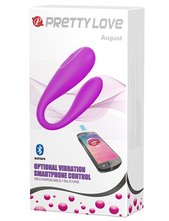 Мини-вибратор AUGUST для пар, APP контроль, bluetooth, 27x85 мм