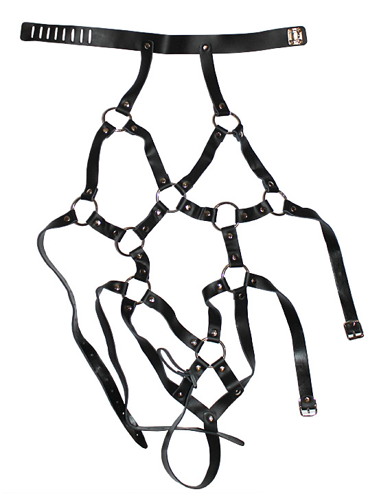 Сбруя женская, чёрная