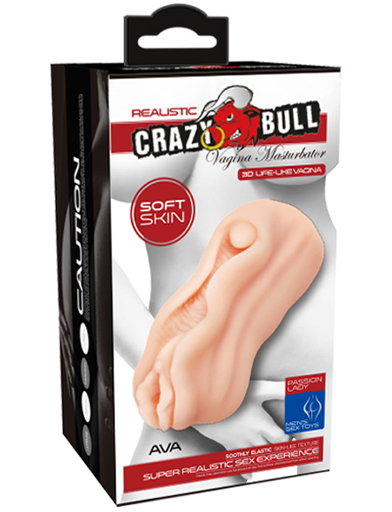 Мастурбатор ручной из серии Crazy Bull, вагина, доп.наружный тоннель 70x150 мм