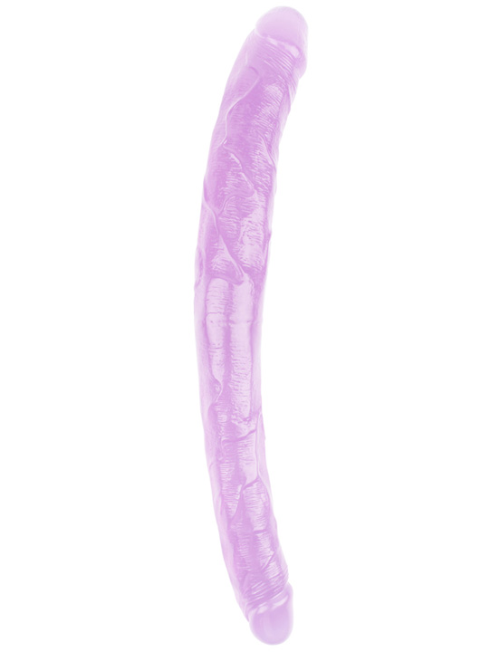 Фаллоимитатор сдвоенный, фиолетовый, 37-46x450