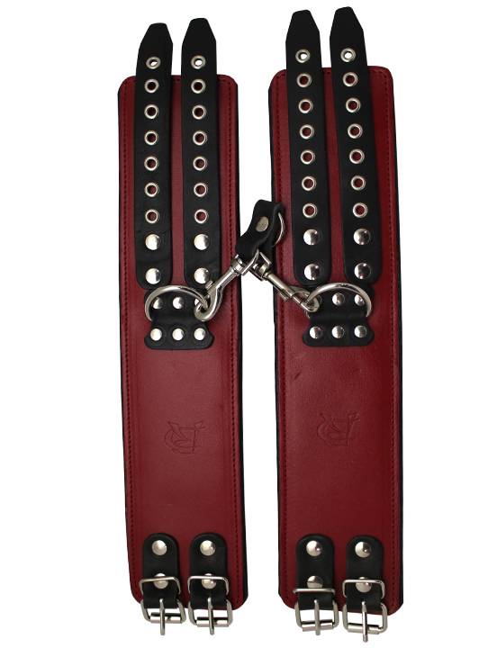 Поножи широкие красные, размер универсальный