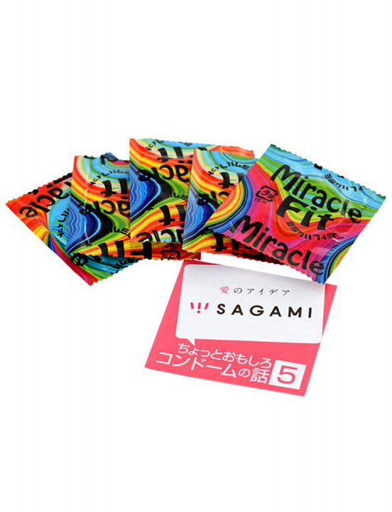 Презервативы Sagami Miracle Fit, тонкие, 5 шт.