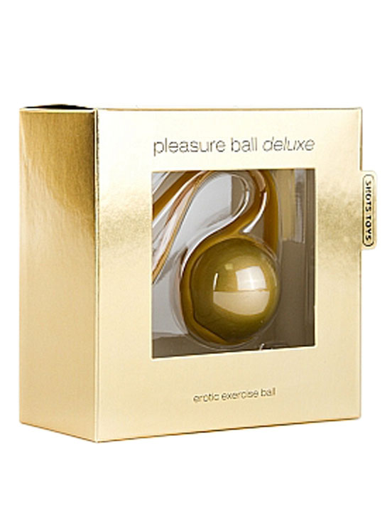 Вагинальный шарик Pleasure Ball Deluxe со смещённым центром тяжести, 37х145 мм