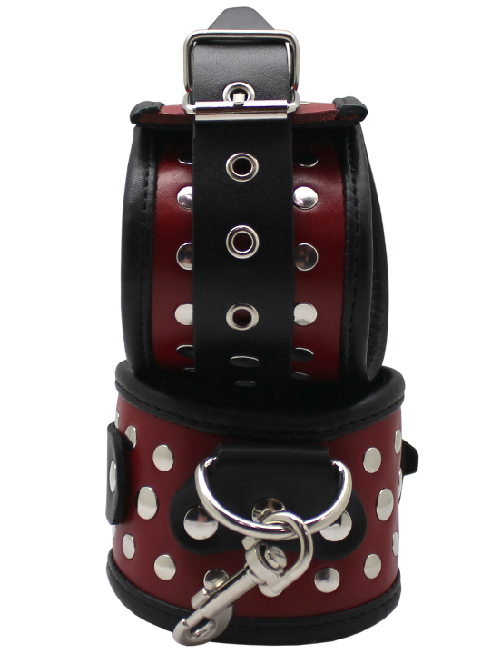 Наручники фигурные, чёрно-красные, размер универсальный