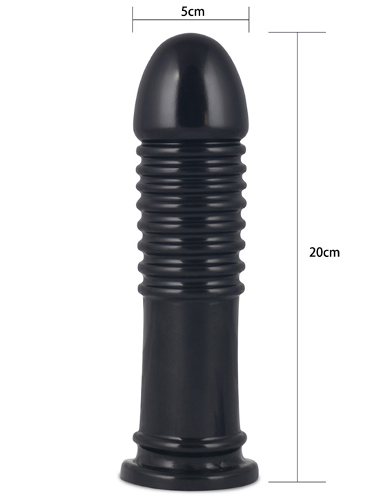 Анальный фаллоимитатор King-Sized Anal Bumper, чёрный, 52x200 мм