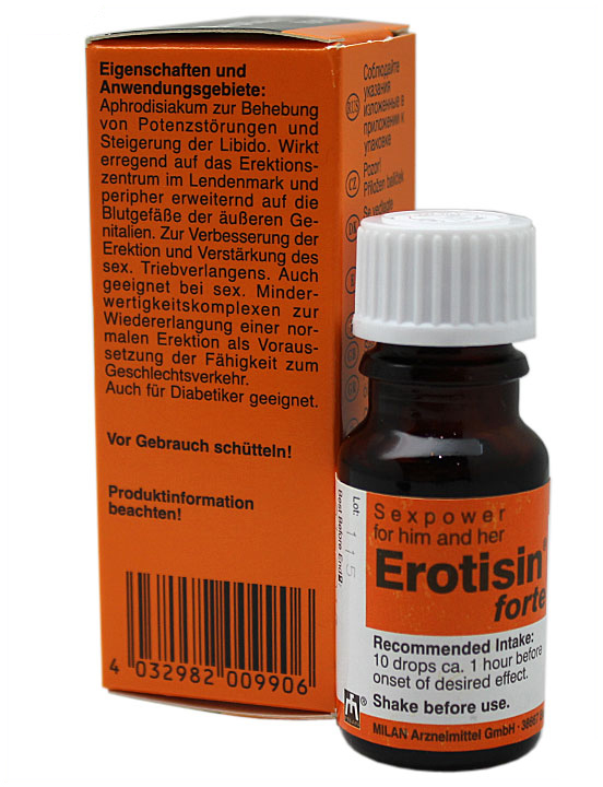 «Эротизин Флюид Форте», Erotisin Fluid Forte, капли, 10 мл