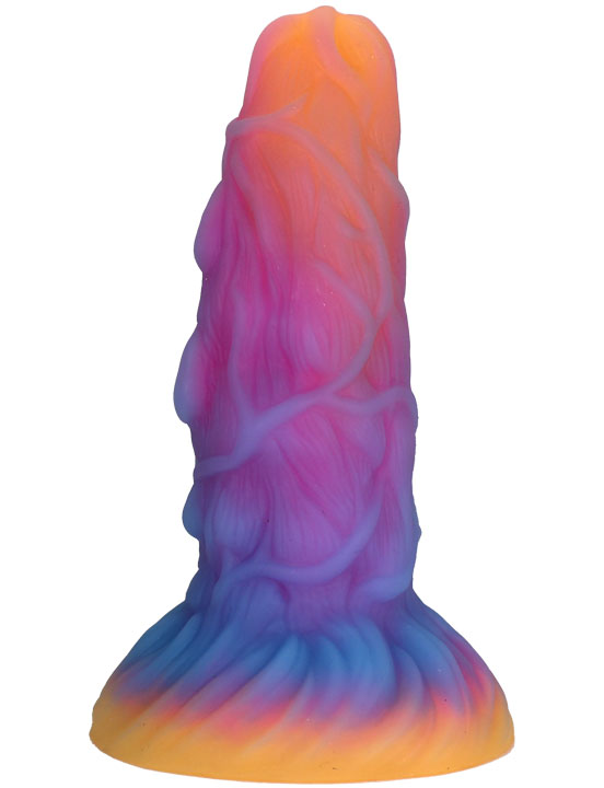 Фаллоимитатор Тентакли (щупальца) на присоске, цветной, 50x180 мм