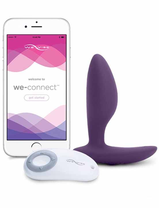 Анальная вибровтулка We-Vibe Ditto, фиолетовый, 88x32 мм