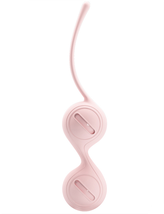 Вагинальные шарики Kegel Tighten UP I со смещённым центром, светло-розовые