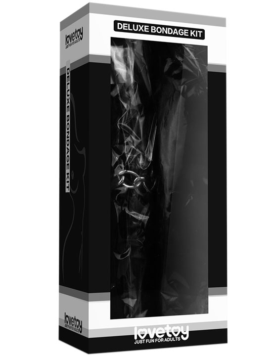 Набор Deluxe Bondage Kit для игр (маска, кляп, наручники, вибратор)