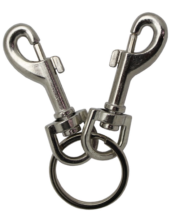 Два карабина соединённые кольцом