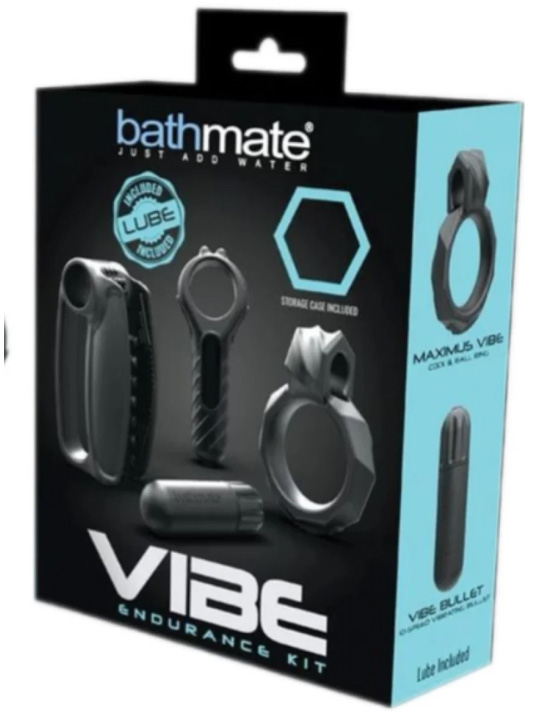 Набор Bathmate Vibe Endurance Kit: кольцо, вибропуля, мастурбатор