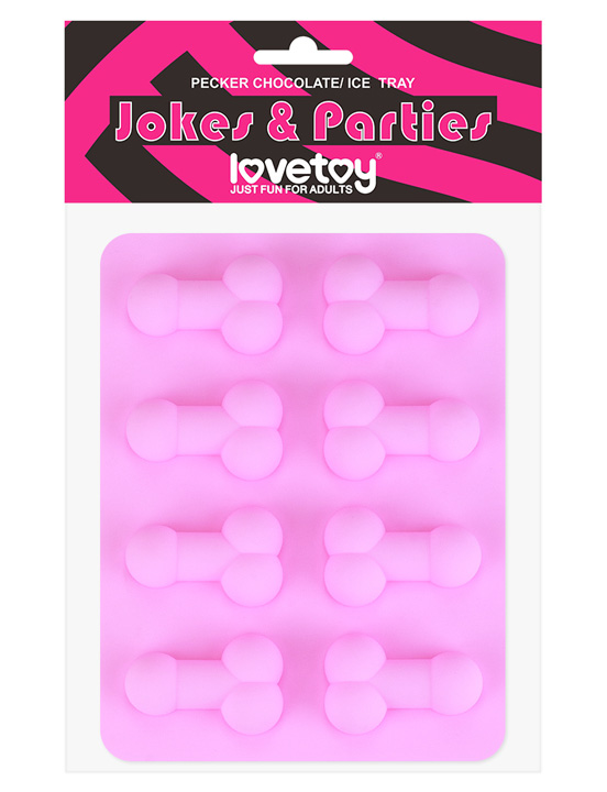 Формочка для льда фаллос Jokes parties, розовый