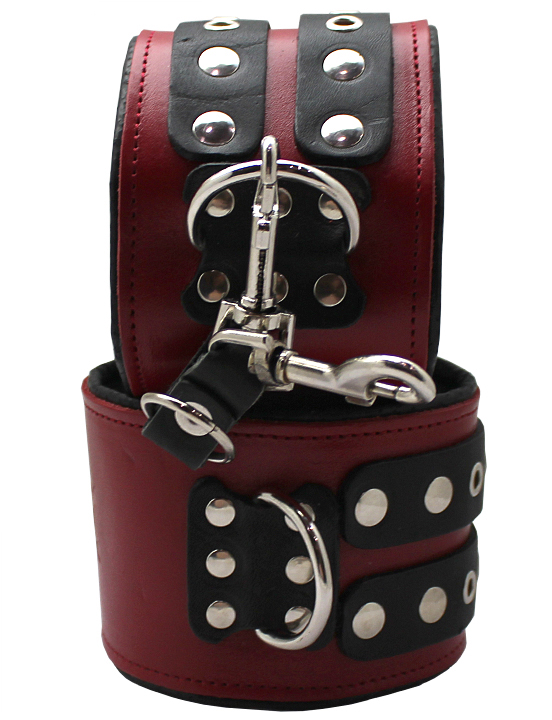 Поножи широкие красные, размер универсальный