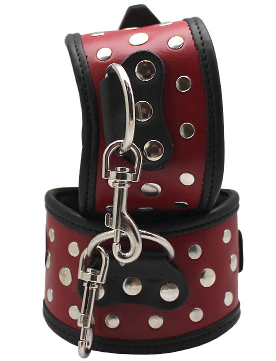 Поножи фигурные, красные, размер универсальный