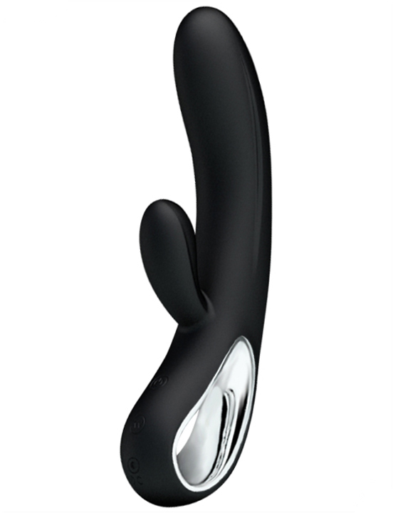 Вибратор Elmer, 12 видов вибрации, перезаряжающийся, чёрный, 35x200 мм